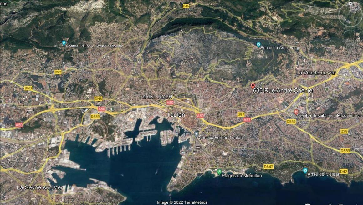 T2 36 M2, Rdc De Villa, Clim, Gd Jardin Clos, Animx Ok, Quartier Mt Faron Tres Calme, Wifi, Parking Τουλόν Εξωτερικό φωτογραφία